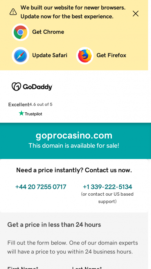 GoPro Casino App-evaluering skjermbilde