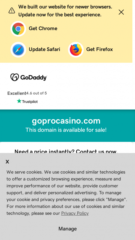 GoPro Casino App-evaluering skjermbilde