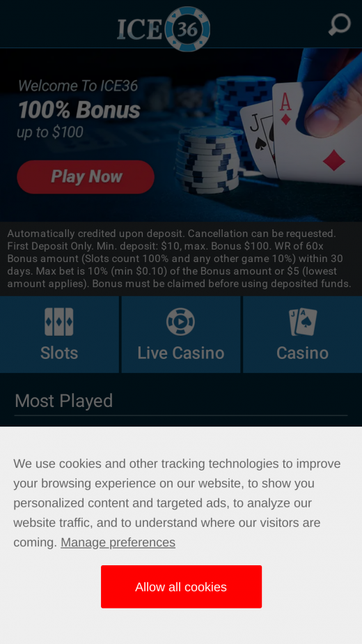 Ice36 App-evaluering skjermbilde