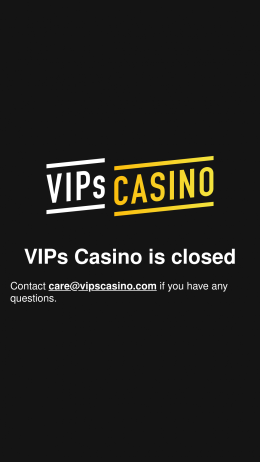 VIPs Casino App-evaluering skjermbilde