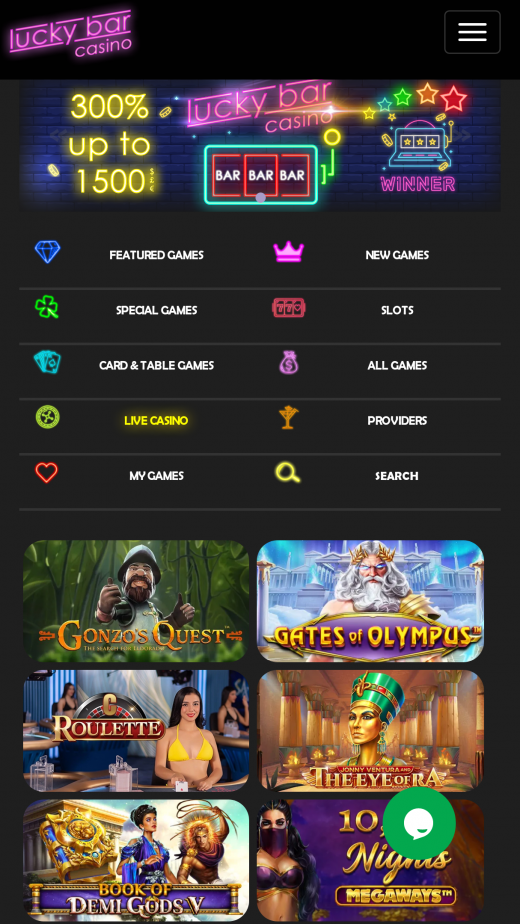 LuckyBar Casino App-evaluering skjermbilde