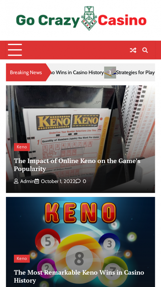 GoCrazy Casino App-evaluering skjermbilde