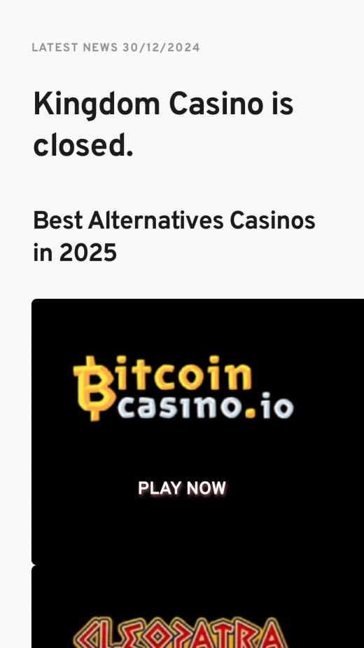 Kingdom Casino App-evaluering skjermbilde