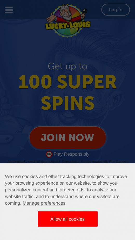 Lucky Louis App-evaluering skjermbilde