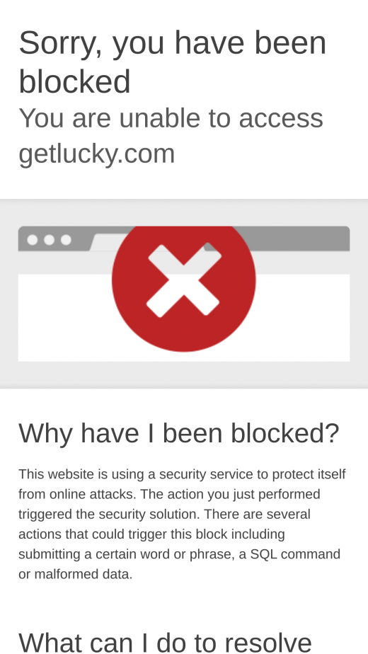 Get Lucky App-evaluering skjermbilde