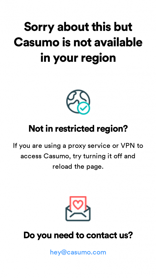 Casumo App-evaluering skjermbilde