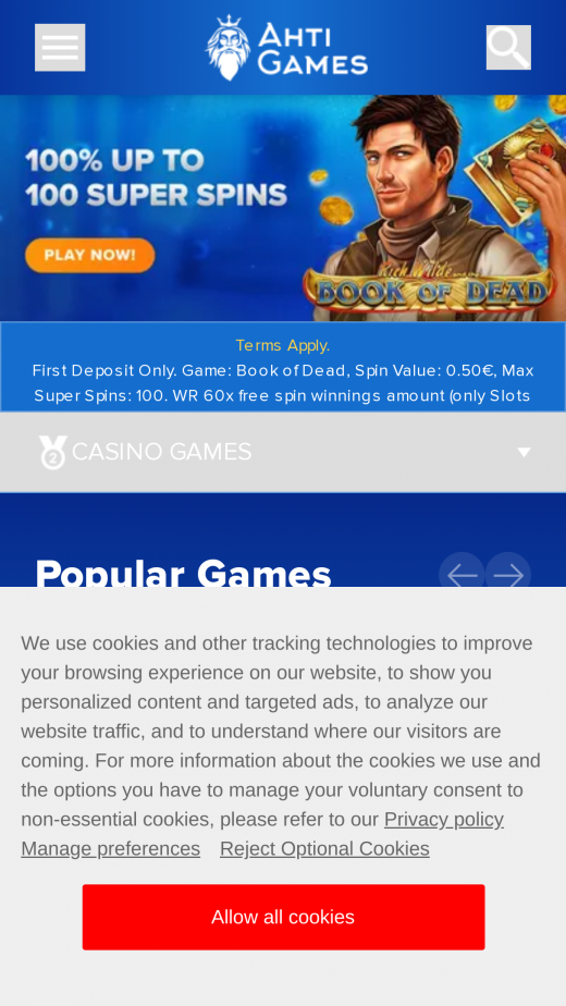 AHTI Games App-evaluering skjermbilde